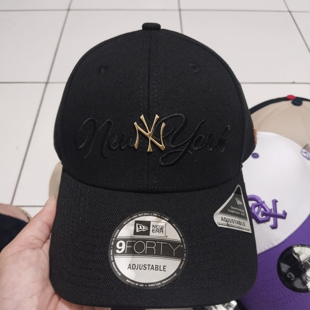 TOPI BASEBALL NEW ERA 9FORTY LOGO BESI BORDIRAN