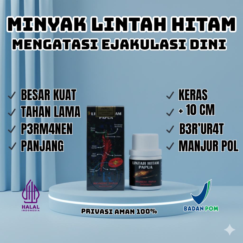 minyak lintah daun bungkus asli papua pembesar joni obat kuat pria obat pembesar venis pria