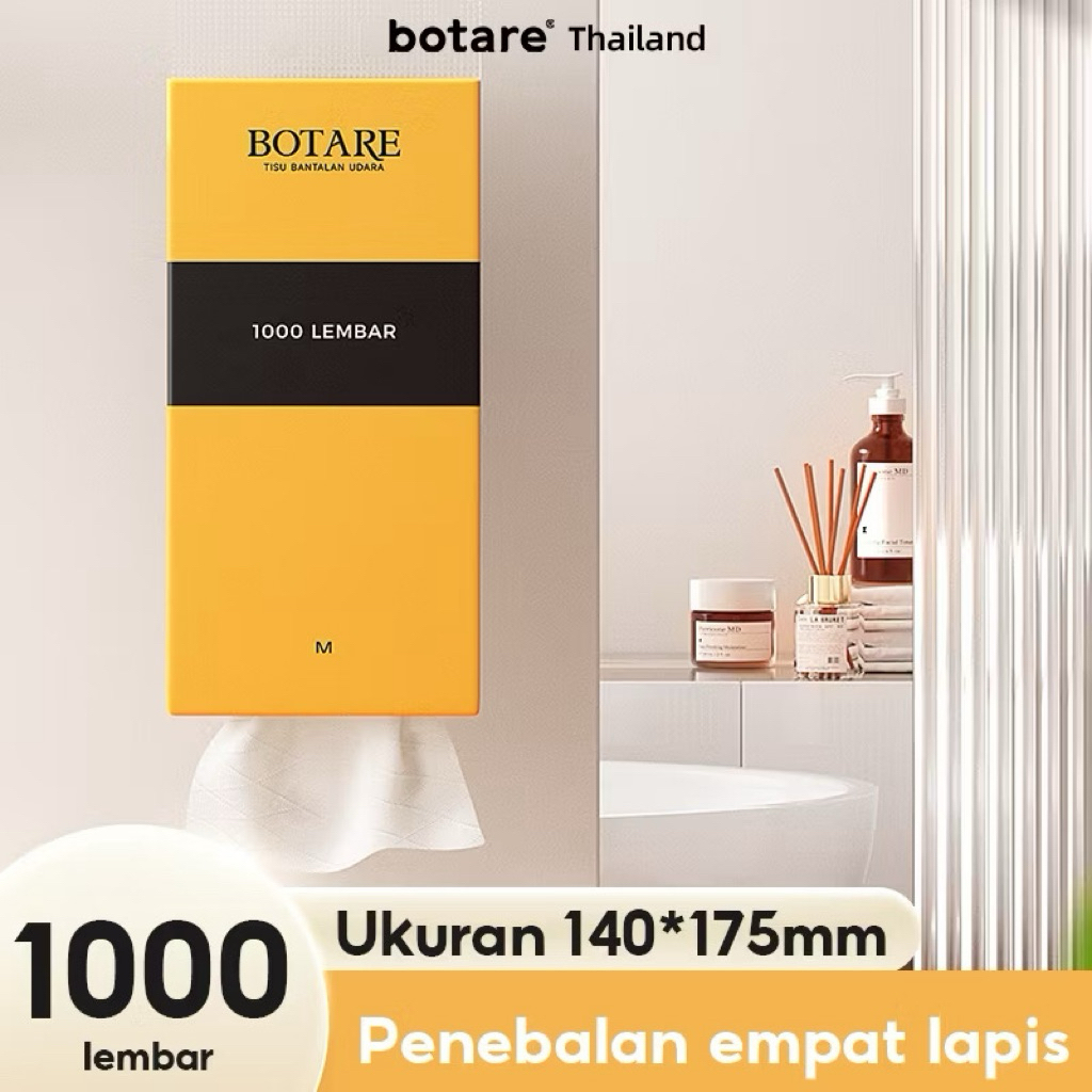 1 pcs Botare Air-Cushion Tissue Gantung Tisu Muka Deluxe Lembut 1000 Lembar [Manda Beauty Care]