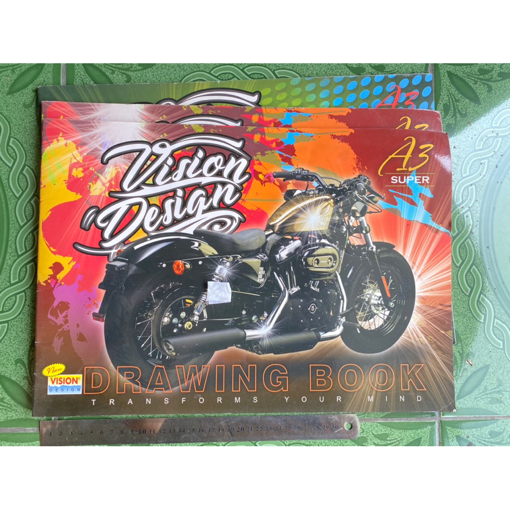 BUKU GAMBAR A3 VISION DRAWING BOOK TEBAL