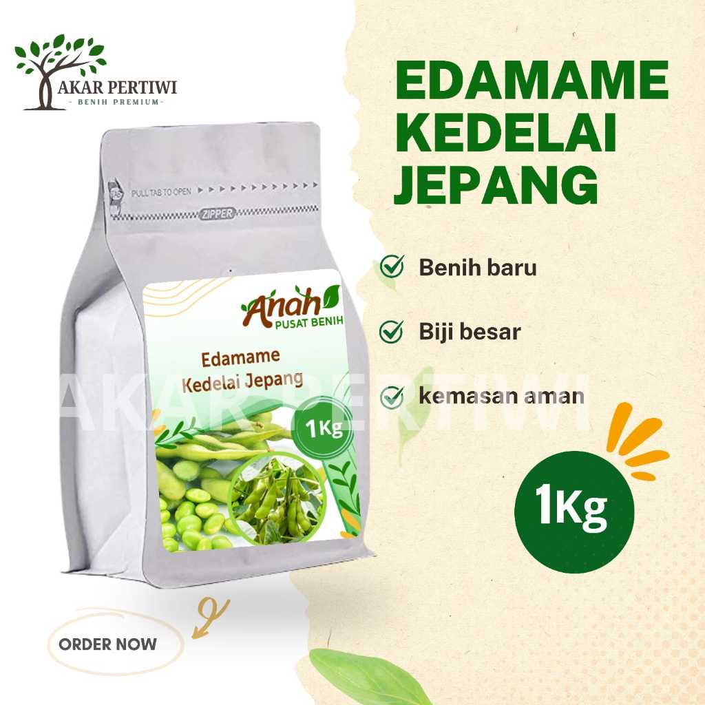Akar Pertiwi - Benih Biji Bibit Edamame Kedelai Jepang 1 Kg