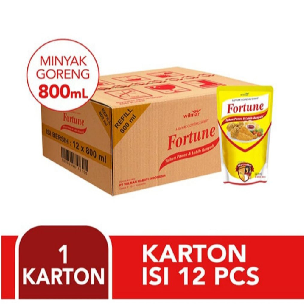Minyak goreng Fortune 800ml || Minyak murah fortune 1dus|| Atau minyak sania 800ml 1dus || Minyak mu