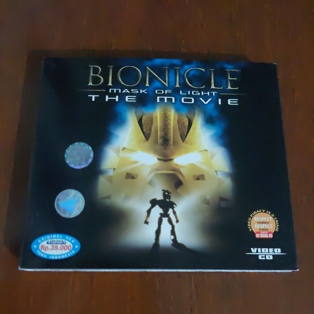 ( VCD ORIGINAL ) " BIONICLE - MASK OF LIGHT THE MOVIE " LEGO - BUENA VISTA HOME ENTERTAINMENT