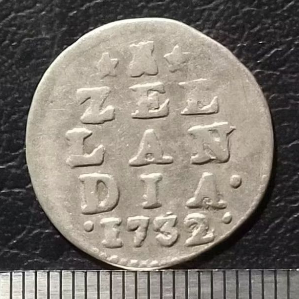 #44.ST. KOIN KUNO || KOIN PERAK || SILVER COIN 2 STUIVER ZEELANDIA TAHUN 1732