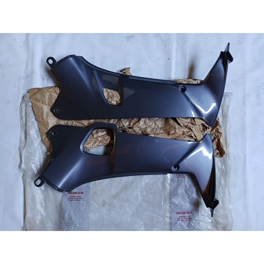 Legshield Sayap tengah Honda SUPRA FIT lama SUPRA X XX V Abu Original baru AHM