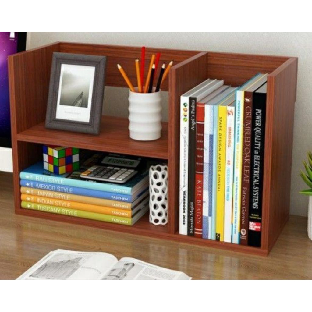 rak buku minimalis, tempat pulpen dan buku/rak buku aesthetic