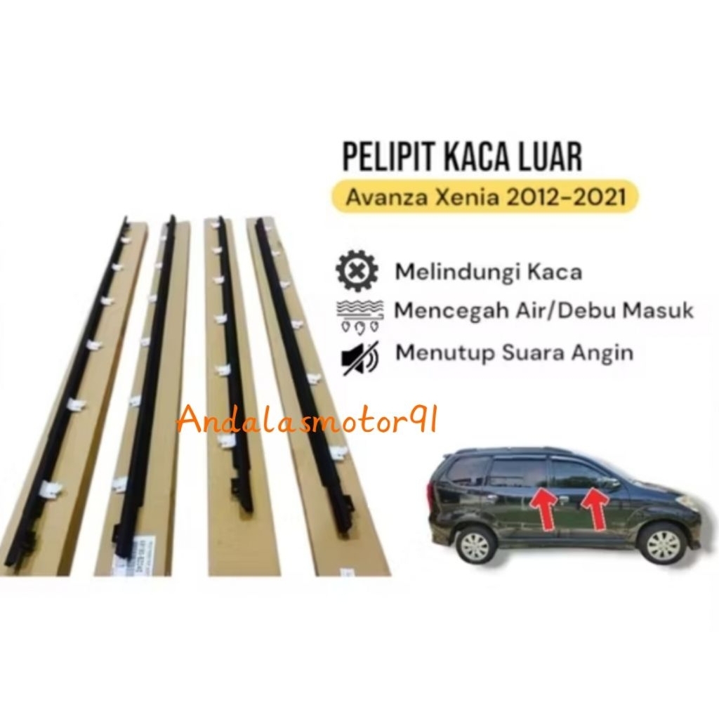 1 SET LIST PLIPIT KACA LUAR AVANZA XENIA ALL NEW