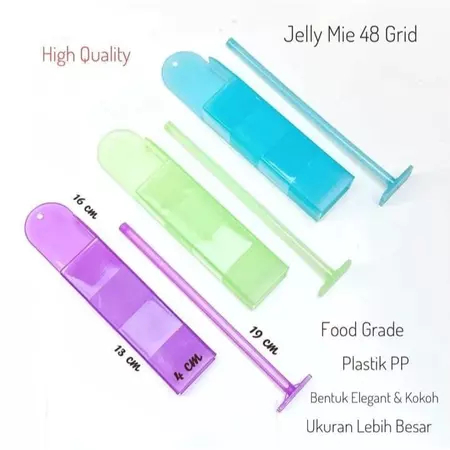 Cetakan Jelly Mie Noodle: Alat Pembuat Jelly Mie Agar Tokoroten dengan Pemotong Puding Mie