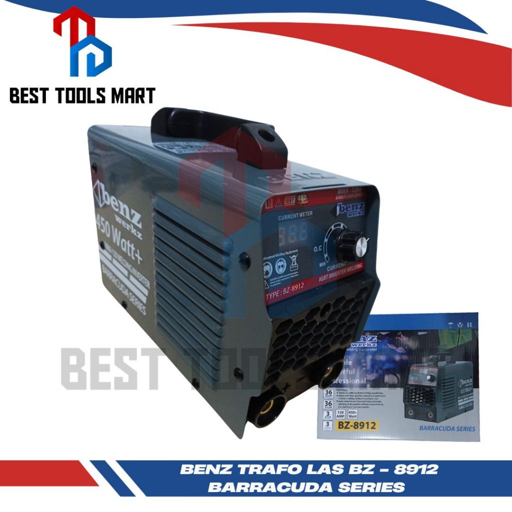 Mesin Las Inverter 120A IGBT Irit Listrik Benz MESIN LAS 450 WATT DIGITAL BENZ BARRACUDA / TRAVO LAS
