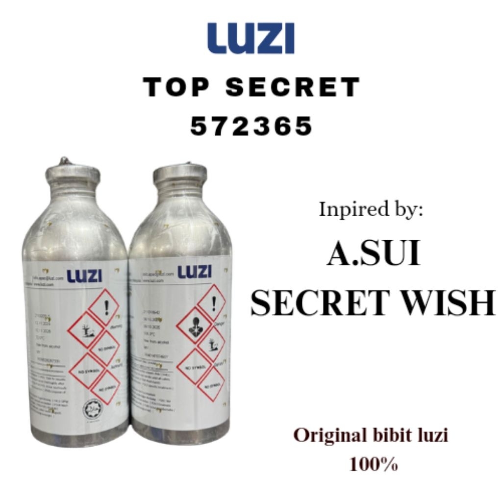BIBIT TOP SECRET LUZI | INSPIRED BY A SUI SECRET WISH | BIBIT LUZI 100ML REPACK
