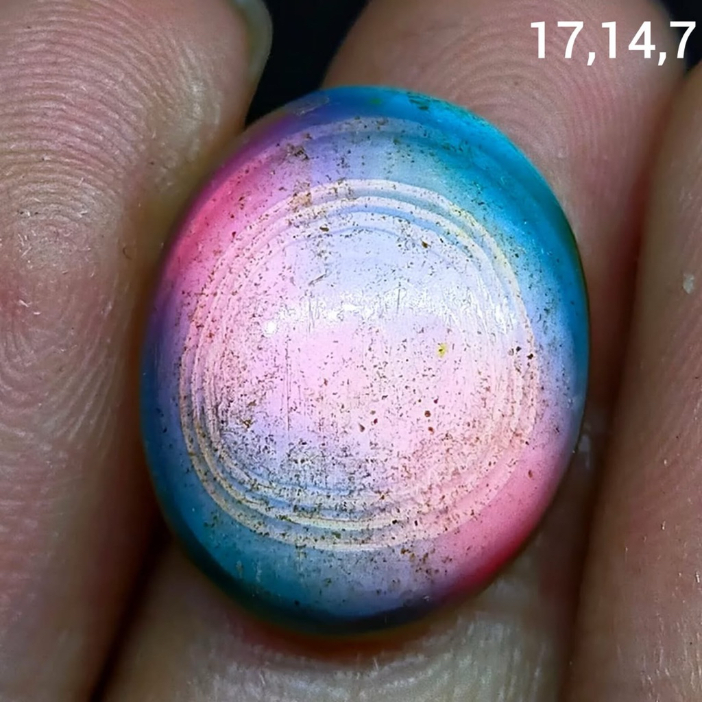 batu akik asli rubah pancawarna antik top hq natural (asli alam)