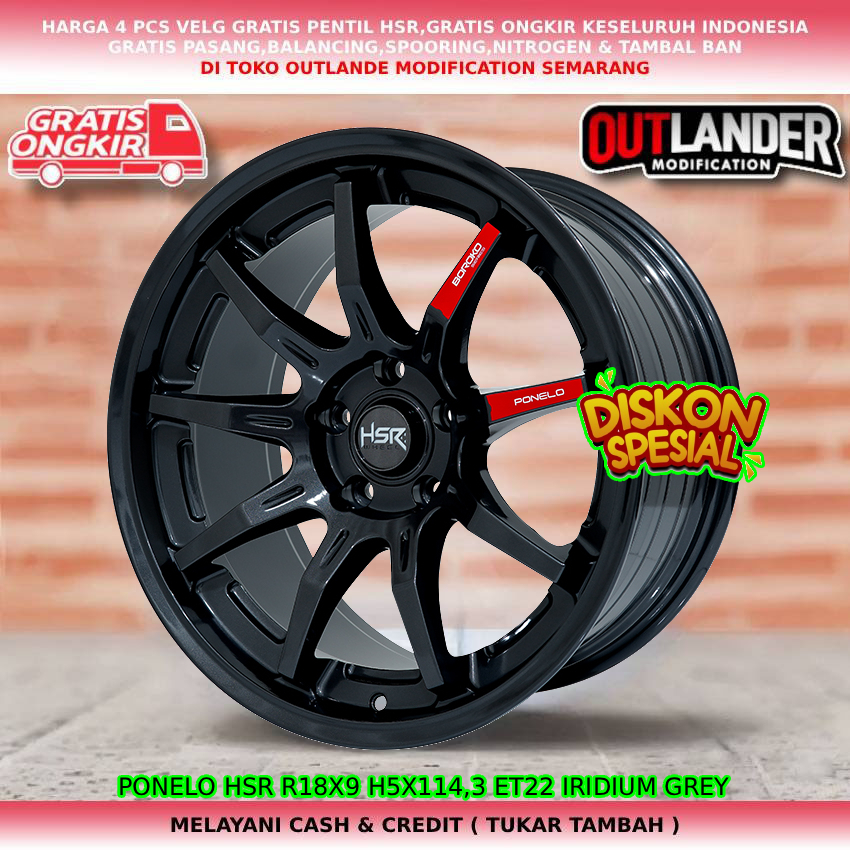 Velg ring18 untuk mobil Innova Reborn| Venturer| Zenix| Alphard| Vellfire| dll hsr ponelo R18