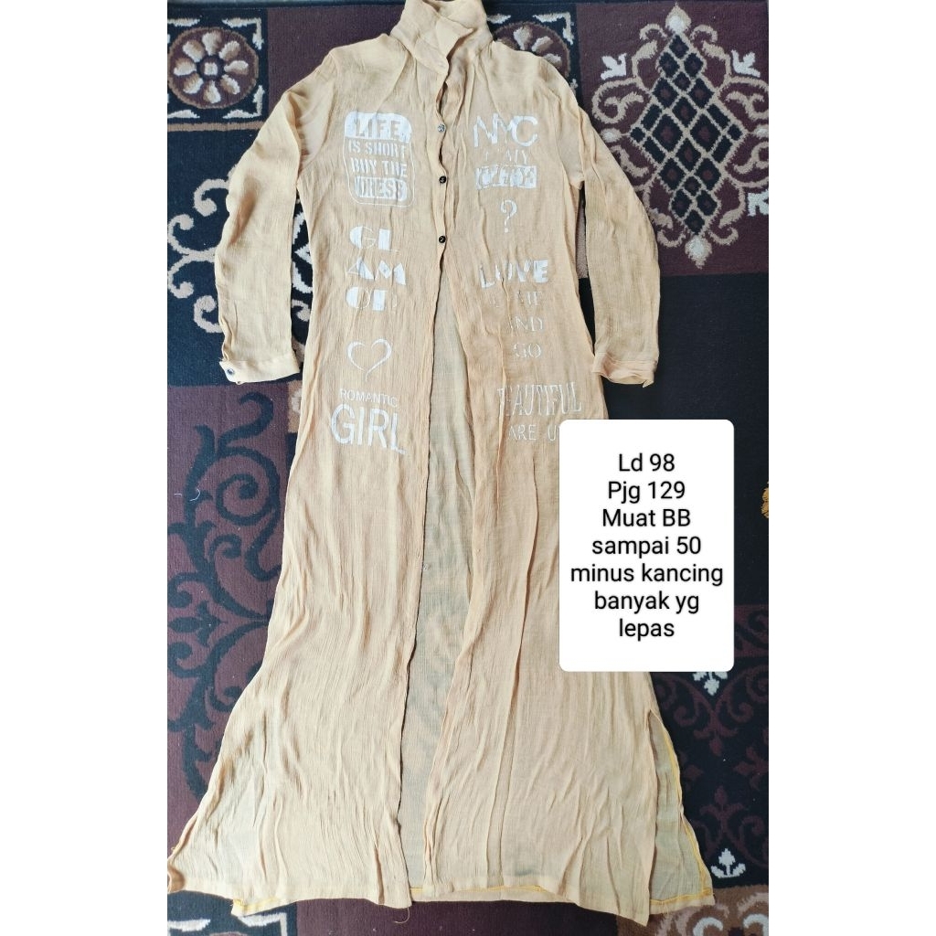 Rompi Dress panjang lengan panjang 2ND