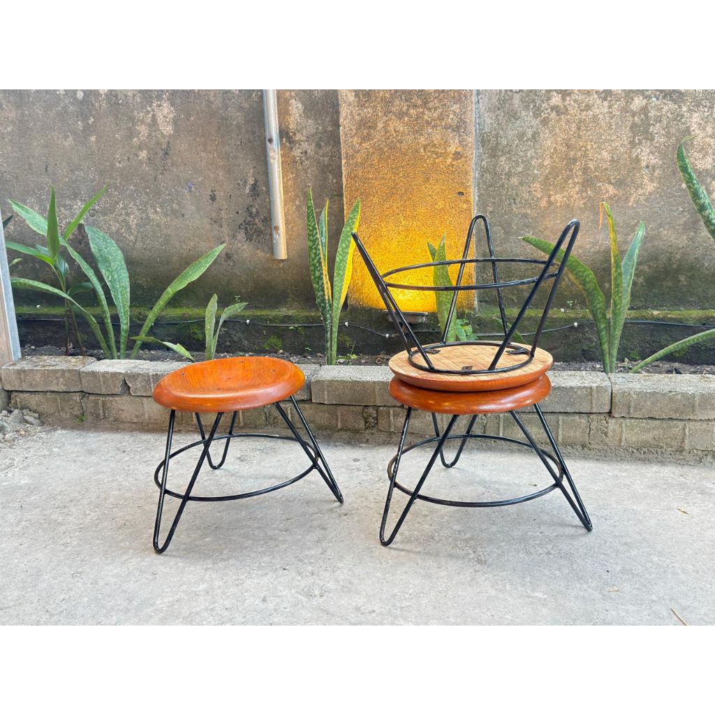 kursi bakso / kursi besi / kursi bulat