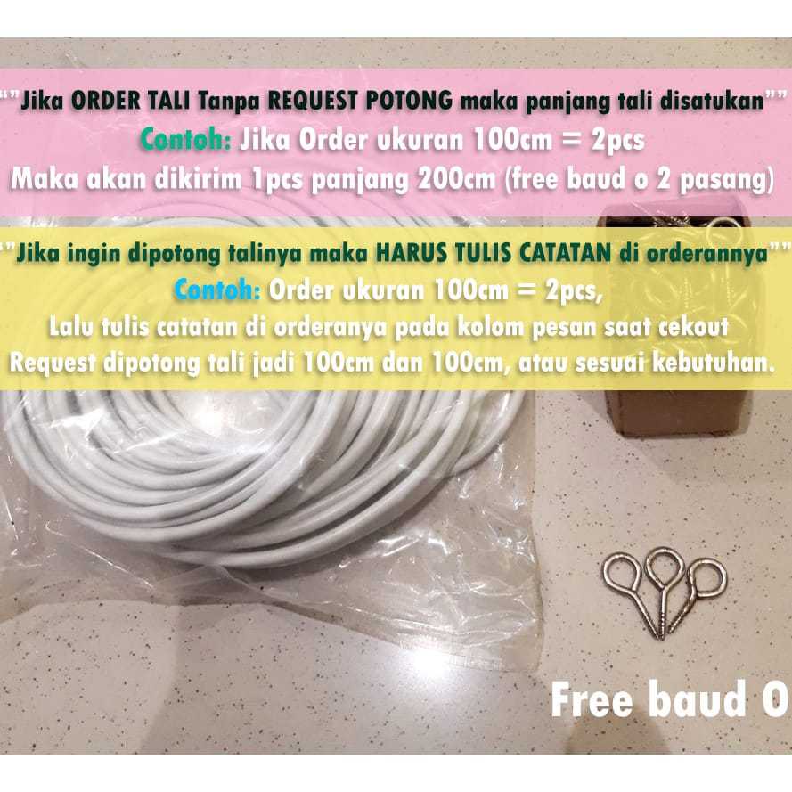 Tali Kawat Spiral Gorden Kolong Dapur dan Pengait Tempel