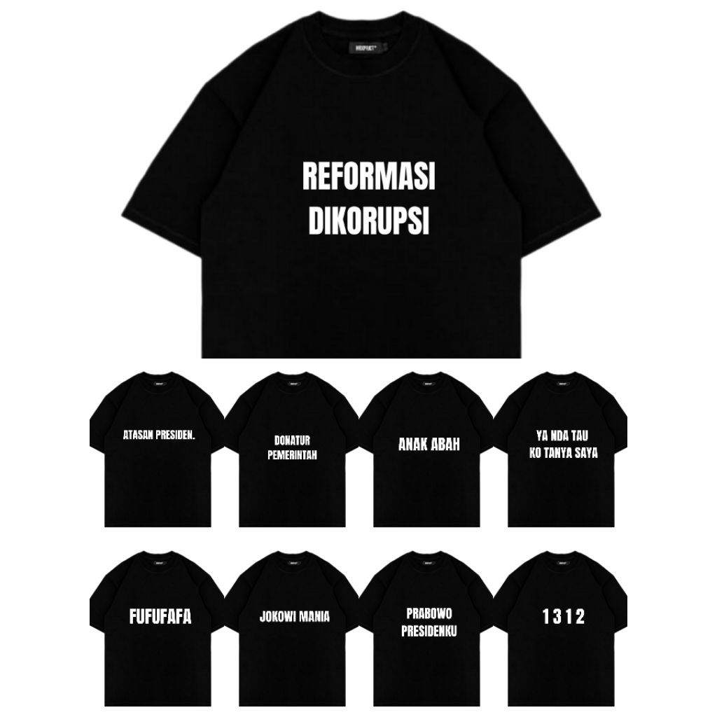 Kaos Polos 24s Politik Series Kata kata Nyeleneh Pria Wanita