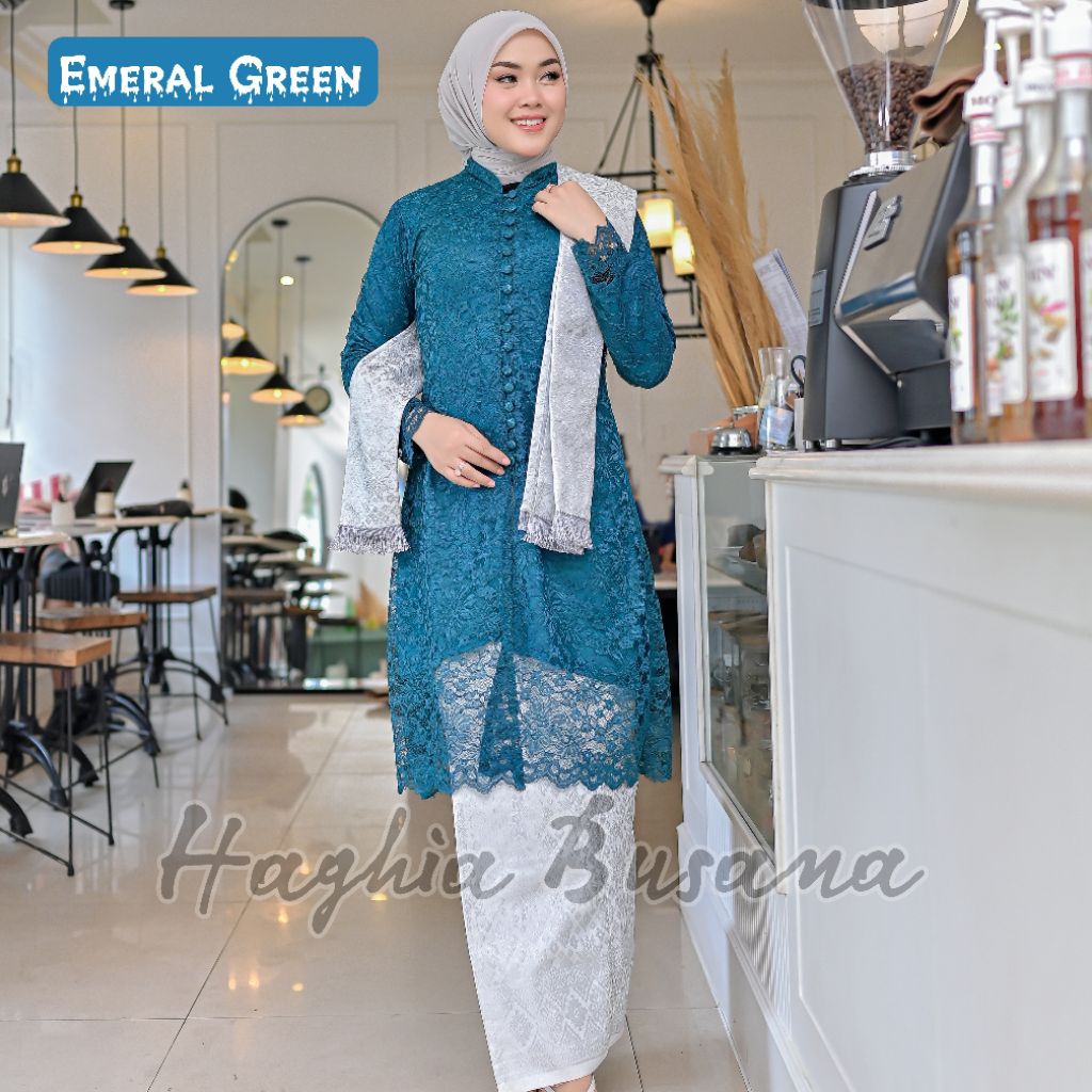 Kebaya Kancing Seribu Rok Songket Selendang Terbaru Baju Wedding Pakaian Seragaman Pesta Baju Wisuda