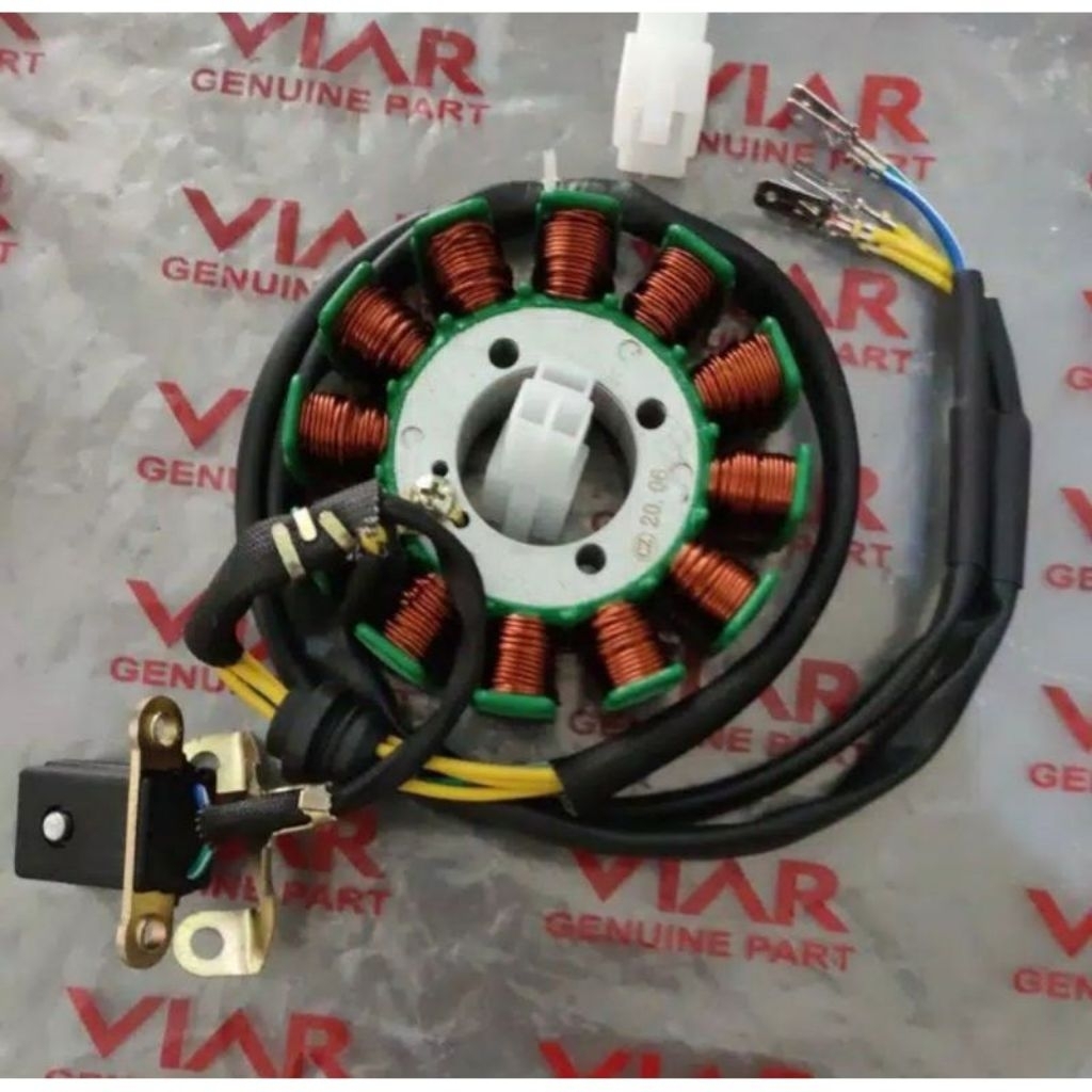 (ORIGINAL VIAR)SPUL 12 LILITAN VIAR SPARE PARTS MOTOR RODA TIGA DLL