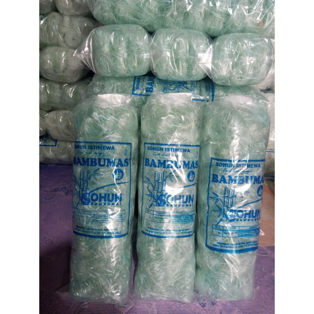Mie Soun Bambu mas 1/2kg biru semu