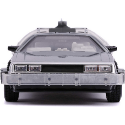 Jada Back to The Future Part II 1:24 Time Machine Die-cast Car Light Up Feature