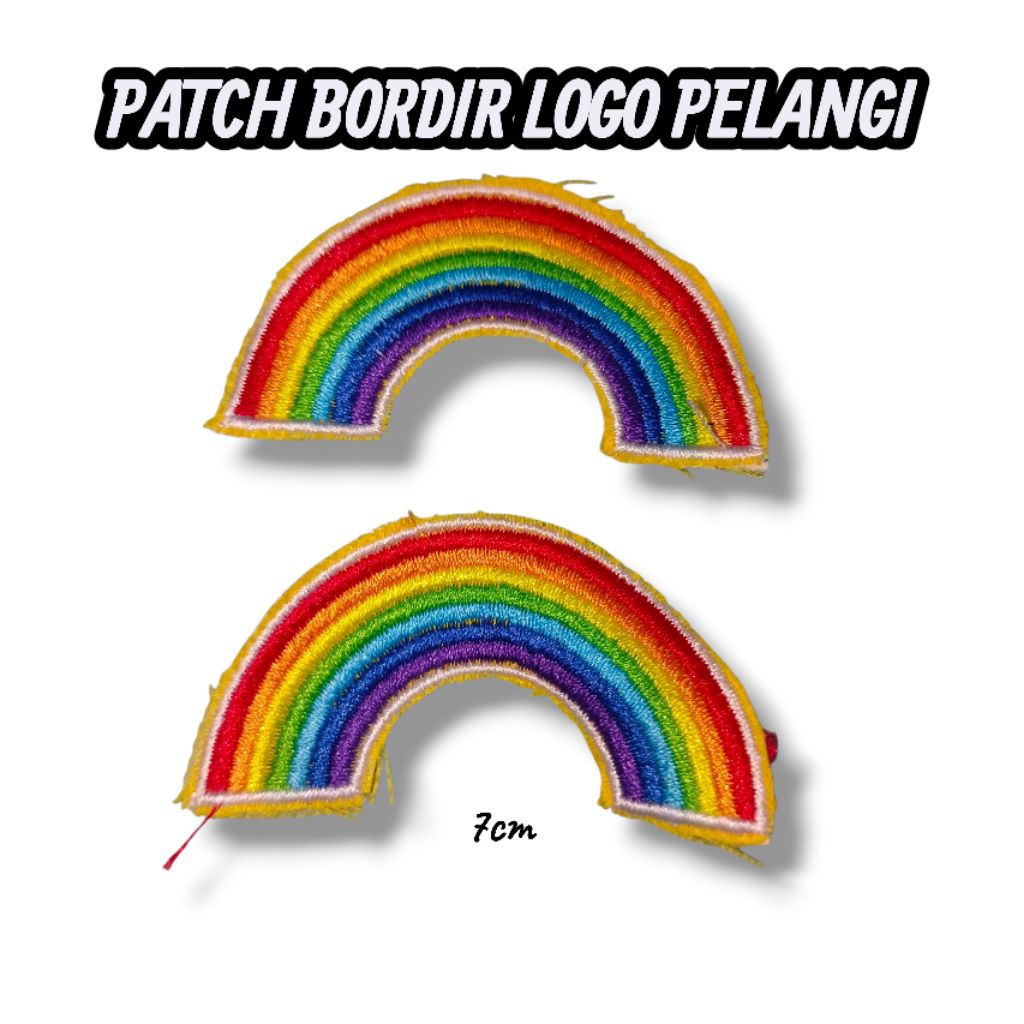 PATCH BORDIR LOGO PELANGI RAINBOW