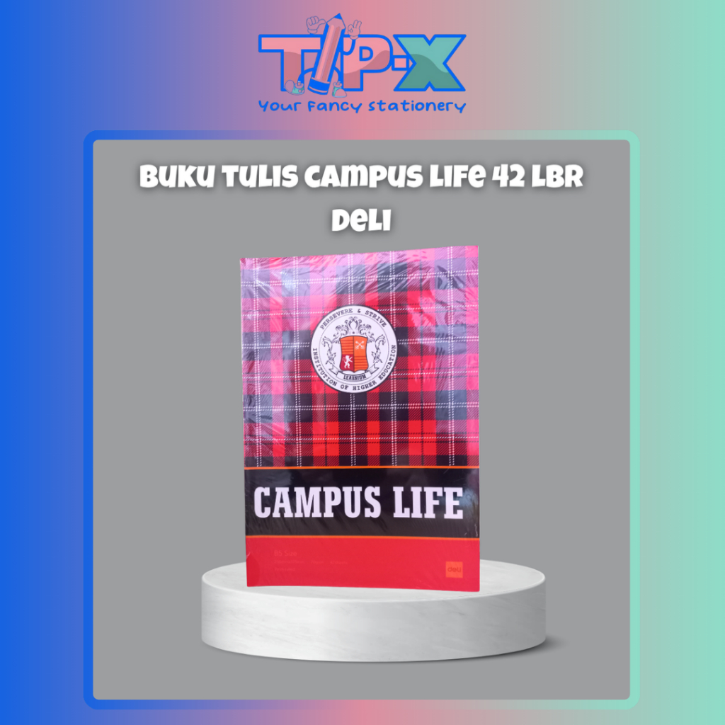 BUKU TULIS CAMPUS LIFE 42 LEMBAR DELI/DELI BUKU TULIS SEKOLAH 42 LEMBAR
