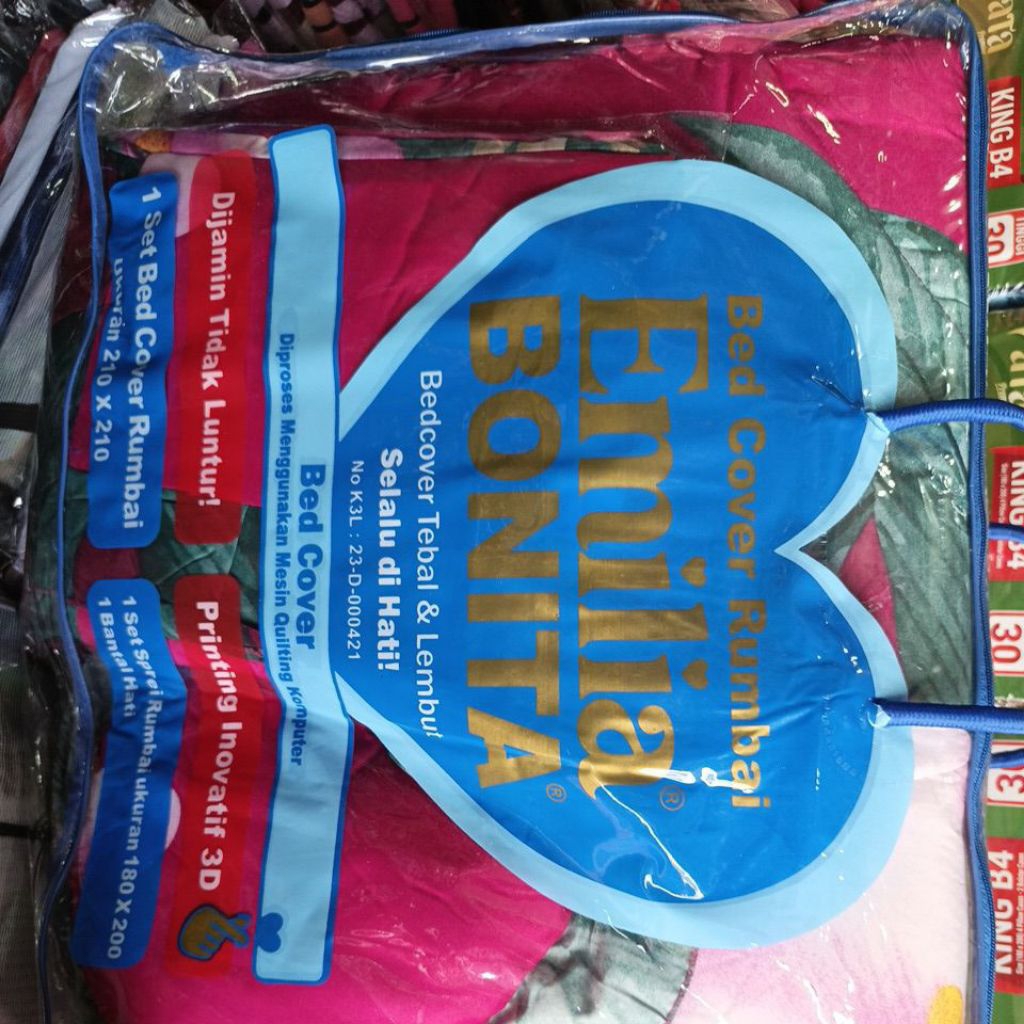 BED COVER EMILIA BONITA RUMBAI UK 180×200