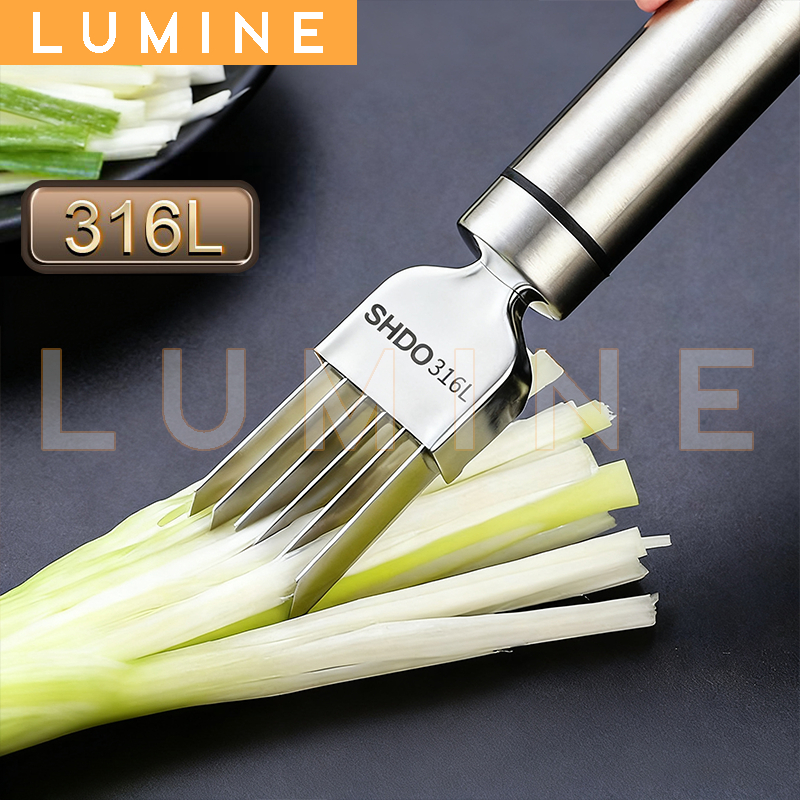 Baja tahan karat 316 pemotong serut bawang untuk rumah tangga super halus pisau bawang bawang daun s