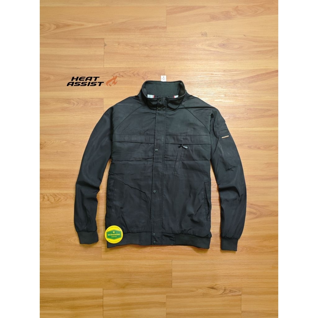 heat assist casual bikers jacket