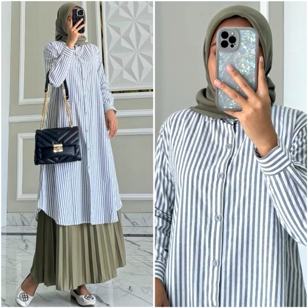 poppy tunik polyrayon by azka collection