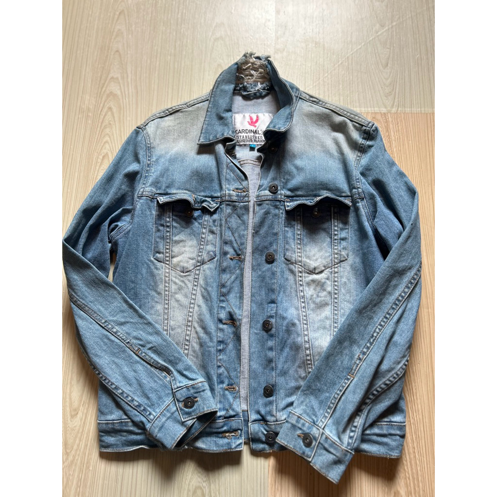 jeans jacket cardinal wanita size s