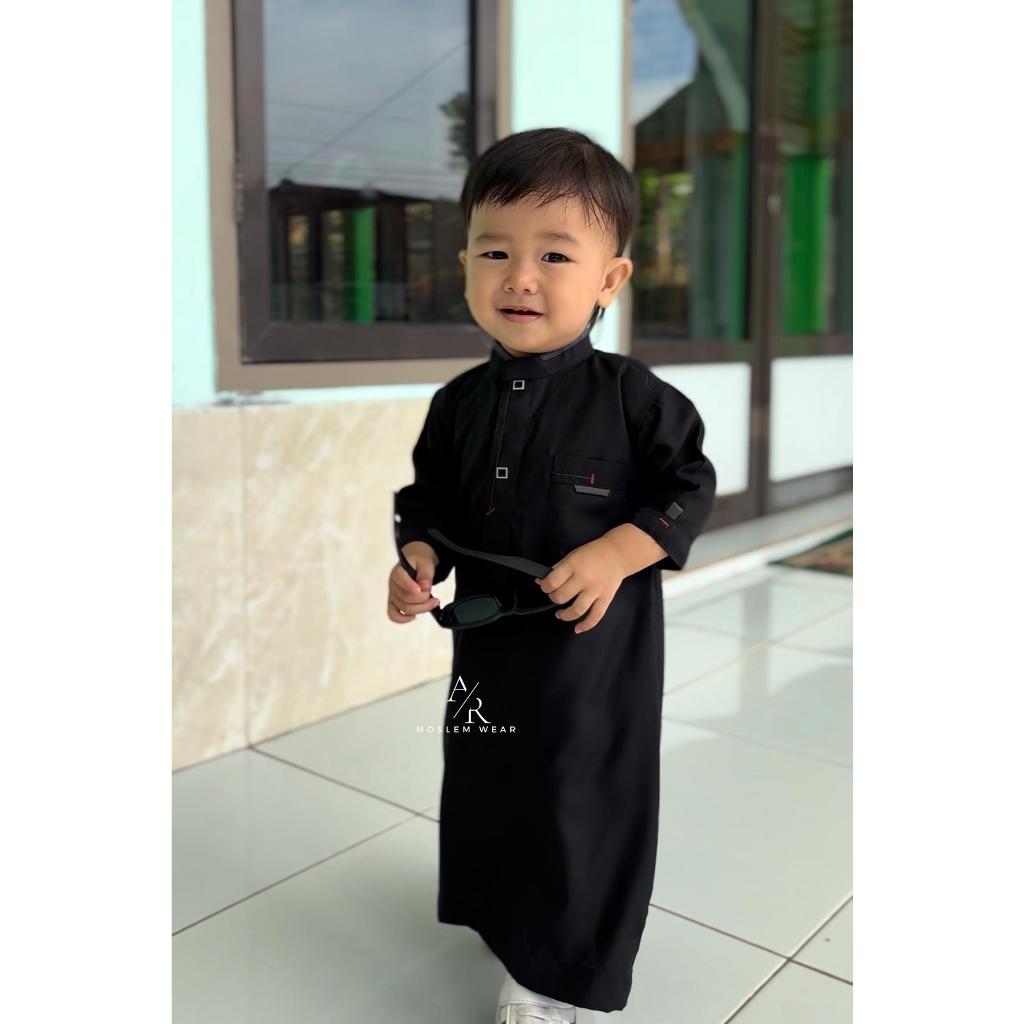 Alkavkaz  Jubah Gamis Anak Laki Premium Lengan/ Koko / baju anak / jubah / Jubah Anak