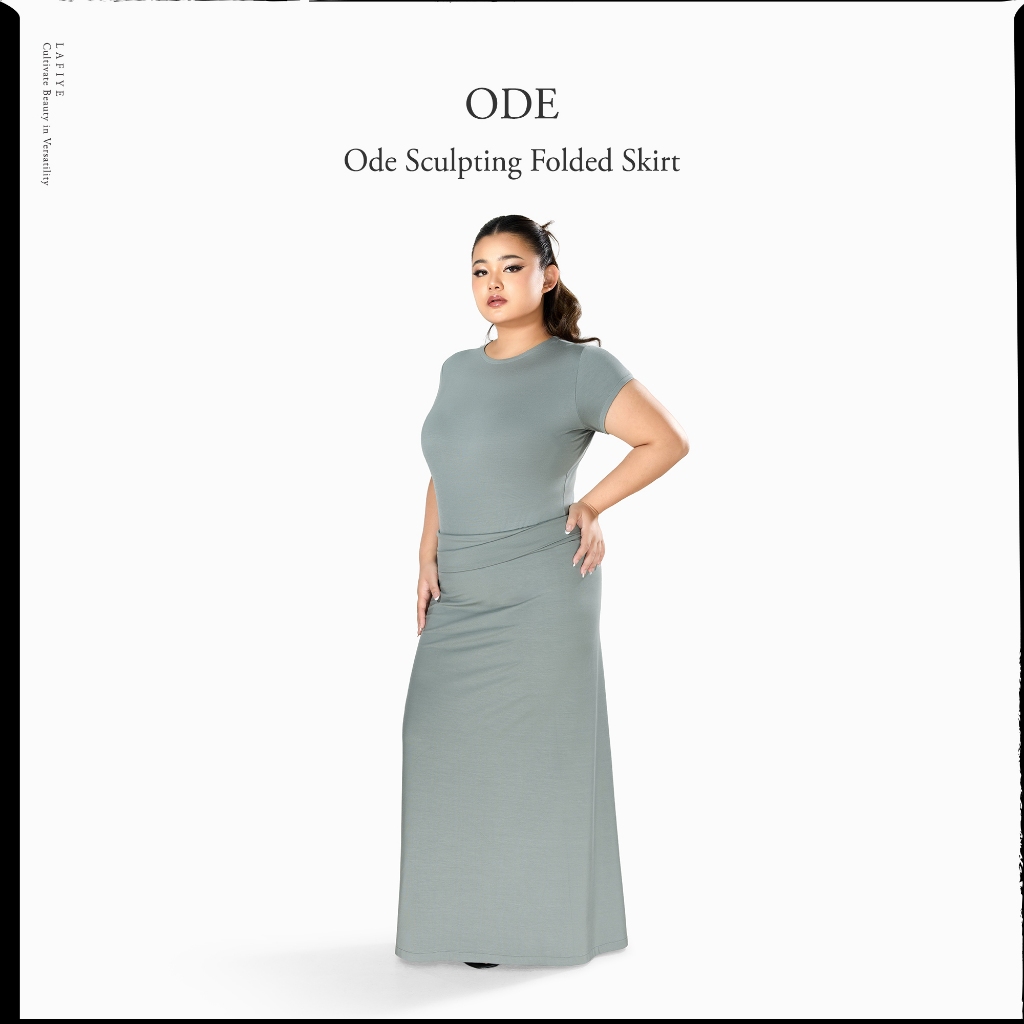 Lafiye - Ode Sculpting Folded Skirt