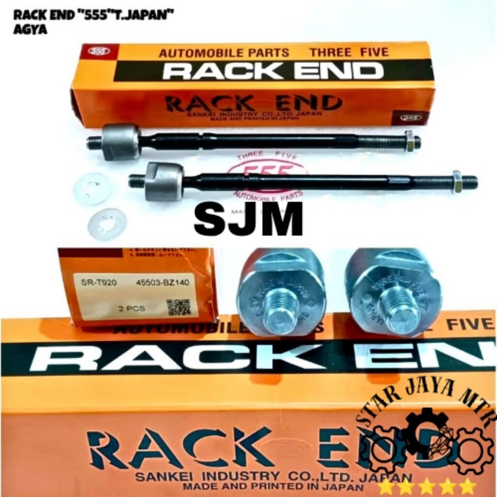 RACK END LONG TIE ROD 555 JAPAN ORI. AGYA/ AYLA