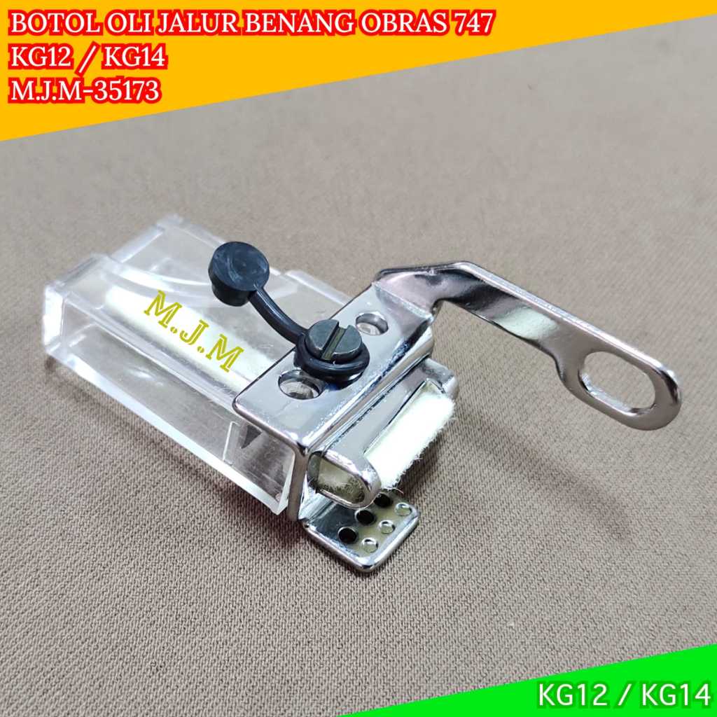 Tabung minyak - botol oli Silikon Jalur Benang Mesin Jahit Obras 747 KG14 KG12 M.J.M-35173