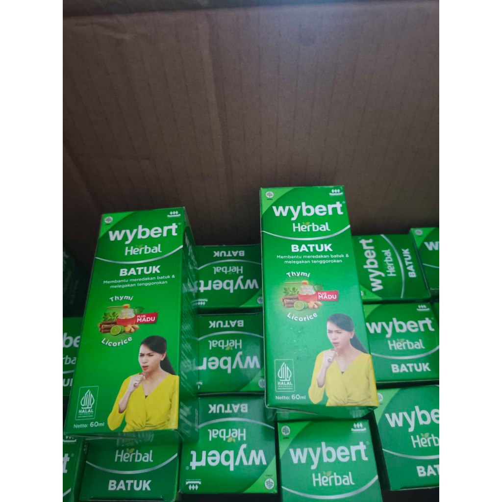 Wybert Herbal Batuk Sirup Dewasa 60ml - Meredakan batuk & melegakan tenggorokan
