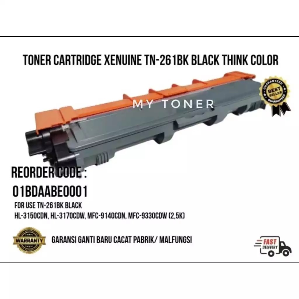 TONER CARTRIDGE TN261 TN-261 PRINTER MFC9330cdw MFC9140cdn HL-3170CDW HL-3150CDN HL3150 HL3170 MFC91