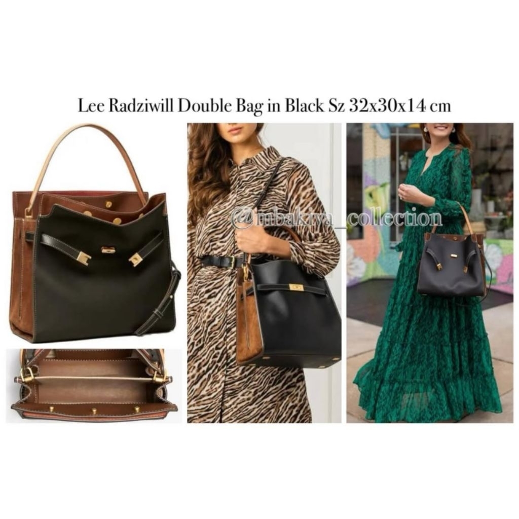 TB Lee Radziwill Double Bag in Black