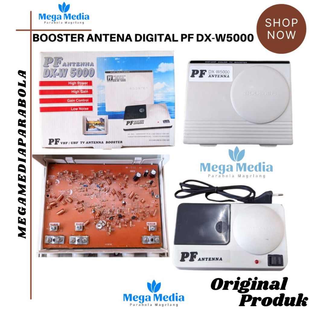 Booster Antena Tv Digital PF Dx-W5000 untuk Memperkuat dan Mensetabilkan Sinyal Antena Digital
