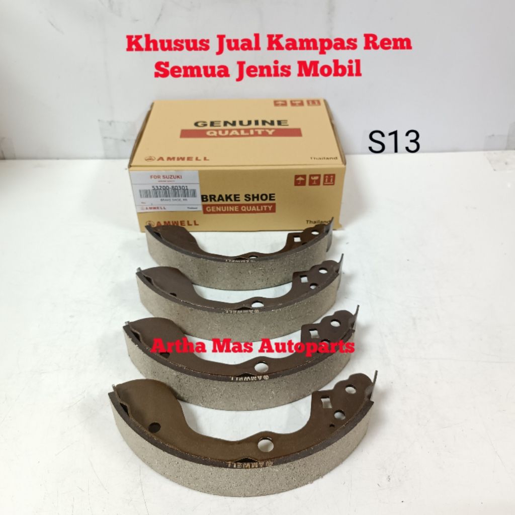 KAMPAS REM BELAKANG X-OVER SX4 X OVER MODEL TROMOL BRAKE SHOE X OVER SX4