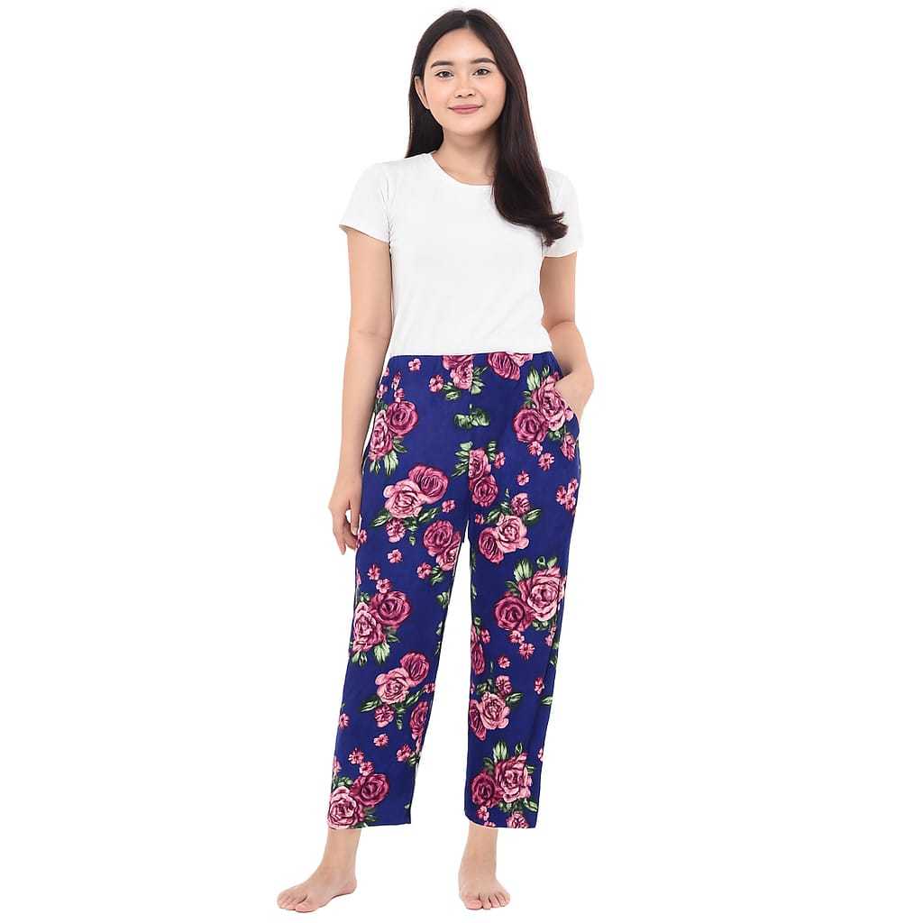 Celana Shot Panjang Jumbo Motif Bunga Celana Daleman Gamis Panjang Murah