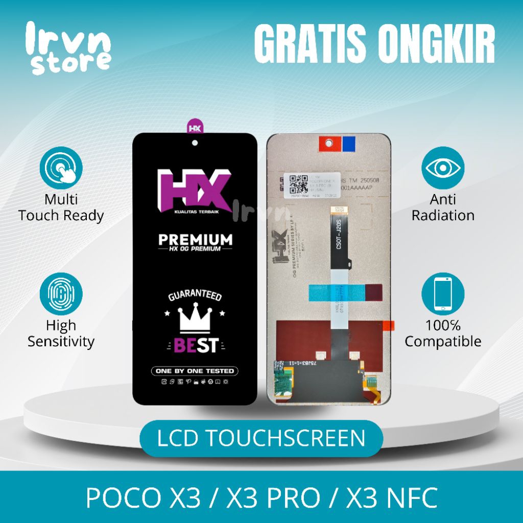 LCD POCOPHONE X3 / X3 PRO / X3 NFC FULLSET TOUCHSCREEN