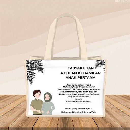 Tas Goodie Bag Custom Acara Tasyakuran Kehamilan 4 Bulanan / 7 Bulanan / Kelahiran Custom KFC / Nasi