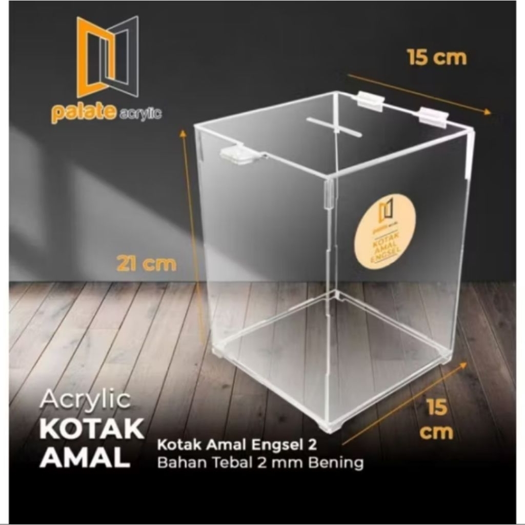 Akrilik Kotak Amal / Acrylic / Akrilik Box / Kotak Amal /Kotak Saran