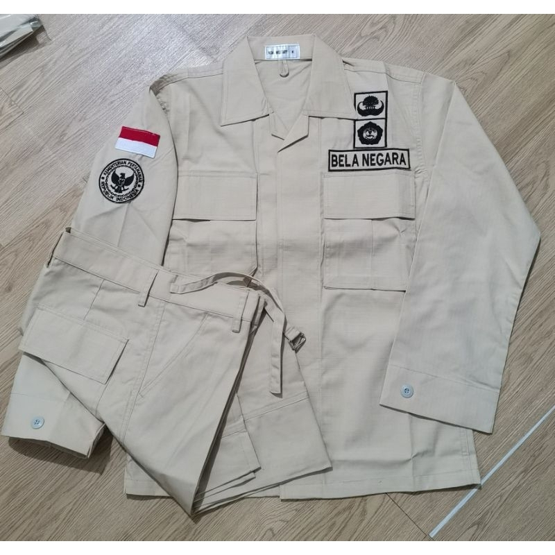 SERAGAM PDL KEMHAN KEMENHAN PNS KEMENTRIAN PERTAHANAN BELA NEGARA//BAJU SERAGAM PDL KEMHAN