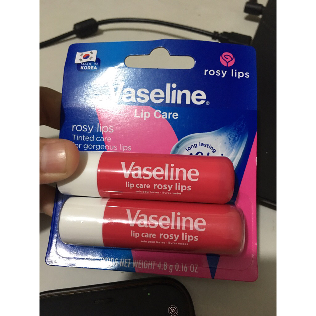 1pcs-Vaseline Rosy LipTherapy 4.8gr, mosturizer Pelembab bibir Ori Korea