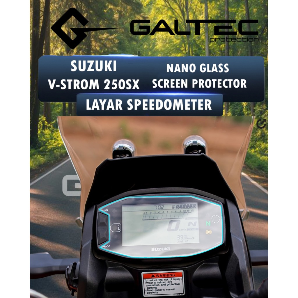 Galtec Protection SUZUKI VSTROM 250SX NANO Glass Screen Protector AntiGores Layar Speedometer