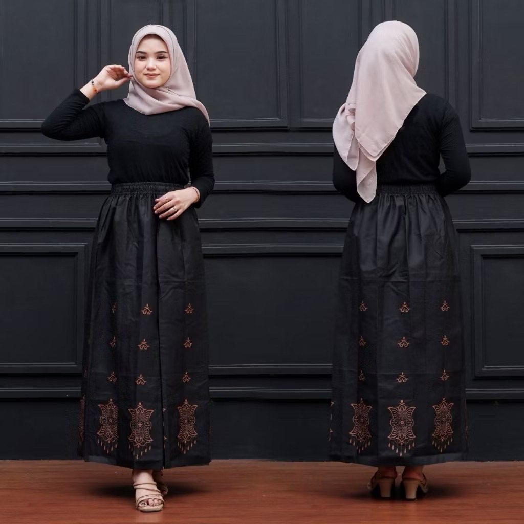 Rok Santriwati | Sarung Rok Santri Batik Sarung Instan Wanita Langsung Pakai