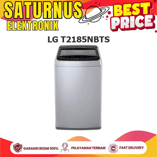 LG T2185NBTS Mesin Cuci 8.5 kg Top Loading 6 Mode Cuci - Child Lock - Auto Restart - White