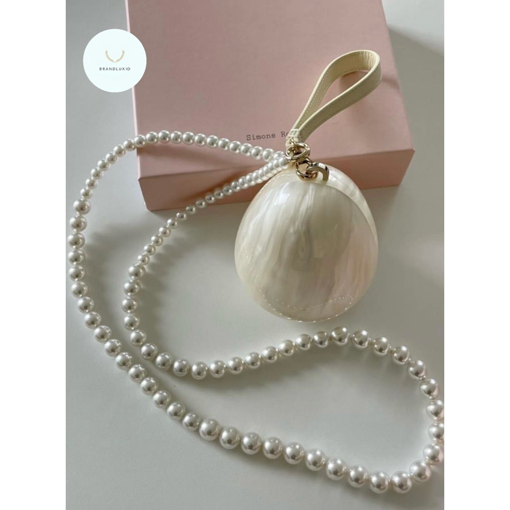Simone rocha micro pearl egg bag